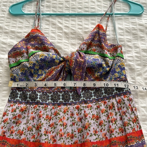 Alice + Olivia Minka Floral Tassel-Fringe Maxi Dress - Picture 16 of 17